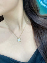 Load image into Gallery viewer, LUOWEND 18K White and Yellow Gold Real Natural Diamond Pendant Necklace for Women