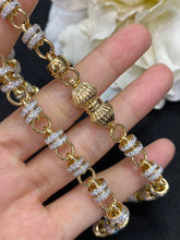 Load image into Gallery viewer, LUOWEND 18K Yellow Gold Real Natural Diamond Necklace for Women