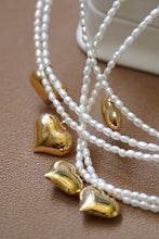 Load image into Gallery viewer, LUOWEND 18K Yellow Gold Natural Broque Pearl Necklace for Women