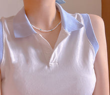 Load image into Gallery viewer, LUOWEND Natural Feshwater Pear Necklace for Women