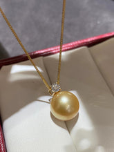 Load image into Gallery viewer, LUOWEND 18K Yellow Gold Natural Gold Pearl Necklace for Women