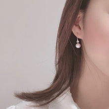 Load image into Gallery viewer, LUOWEND 18K White Gold Real Natural Akoya Pear Earrings for Women