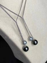 Load image into Gallery viewer, LUOWEND 18K White Gold Natural Pearl Necklace for Women