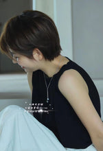 Load image into Gallery viewer, LUOWEND 18K White Gold Natural Pearl Necklace for Women