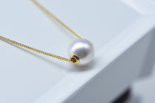 Load image into Gallery viewer, LUOWEND 18k Yellow Gold Natural Pearl Necklace for Women