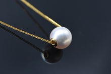 Load image into Gallery viewer, LUOWEND 18k Yellow Gold Natural Pearl Necklace for Women