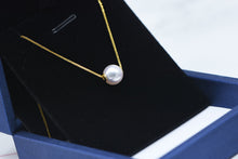 Load image into Gallery viewer, LUOWEND 18k Yellow Gold Natural Pearl Necklace for Women