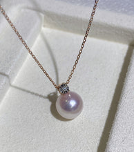 Load image into Gallery viewer, LUOWEND 18K Yellow or Rose Gold Natural Pearl Necklace for Women