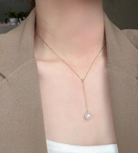 Load image into Gallery viewer, LUOWEND 18K Yellow Gold Natural Pearl Necklace for Women