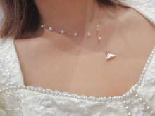 Load image into Gallery viewer, LUOWEND 18K Yellow Gold Pearl Necklace for Women