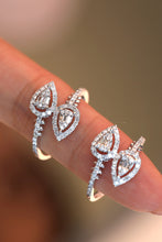 Load image into Gallery viewer, LUOWEND 18K White Gold Natural Diamond Ring for Women