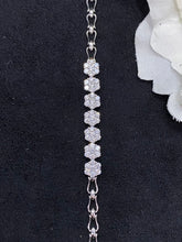 Load image into Gallery viewer, LUOWEND 18K White Gold Real Natural Diamond Bracelet for Women