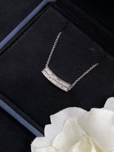 Load image into Gallery viewer, LUOWEND 18K White Gold Real Natural Diamond Pendant Necklace for Women