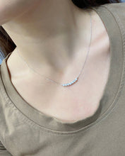 Load image into Gallery viewer, LUOWEND 18K White Gold Real Natural Diamond Pendant Necklace for Women