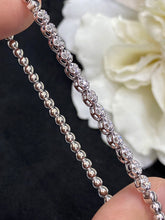 Load image into Gallery viewer, LUOWEND 18K White/Yellow/Rose Gold Real Natural Diamond Bracelet for Women