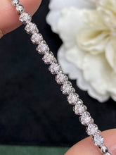 Load image into Gallery viewer, LUOWEND 18K White/Yellow/Rose Gold Real Natural Diamond Bracelet for Women