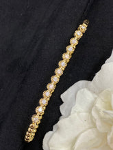 Load image into Gallery viewer, LUOWEND 18K White/Yellow/Rose Gold Real Natural Diamond Bracelet for Women