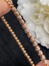 Load image into Gallery viewer, LUOWEND 18K White/Yellow/Rose Gold Real Natural Diamond Bracelet for Women