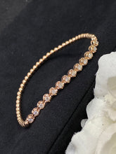 Load image into Gallery viewer, LUOWEND 18K White/Yellow/Rose Gold Real Natural Diamond Bracelet for Women