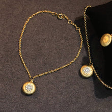 Load image into Gallery viewer, LUOWEND 18K Yellow Gold Real Natural Diamond Bracelet for Women