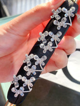 Load image into Gallery viewer, LUOWEND 18K White Gold Natural Diamond Ring for Women