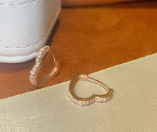 Load image into Gallery viewer, LUOWEND 18K White/Rose/Yellow Gold Real Natural Diamond Earrings for Women