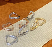 Load image into Gallery viewer, LUOWEND 18K White/Rose/Yellow Gold Real Natural Diamond Earrings for Women