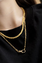 Load image into Gallery viewer, LUOWEND 18K Yellow Gold Real Natural Diamond Necklace for Women