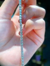 Load image into Gallery viewer, LUOWEND 18K White Gold Real Natural Diamond Bracelet for Women