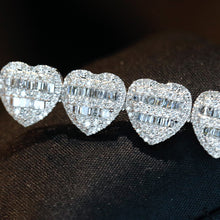 Load image into Gallery viewer, LUOWEND 18K White Gold Real Natural Diamond Bracelet for Women