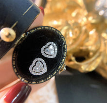 Load image into Gallery viewer, LUOWEND 18K White Gold Real Natural Diamond Stud Earrings for Women