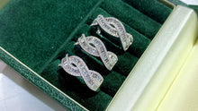 Load image into Gallery viewer, LUOWEND 18K White Gold Real Natural Diamond Ring for Women