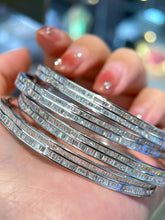 Load image into Gallery viewer, LUOWEND 18K White Gold Real Natural Diamond Bracelet for Women