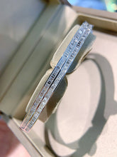 Load image into Gallery viewer, LUOWEND 18K White Gold Real Natural Diamond Bracelet for Women
