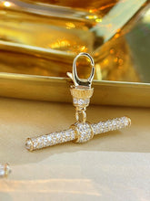 Load image into Gallery viewer, LUOWEND 18K Yellow Gold Fine Jewelry Real Natural Diamond Pendant for Women