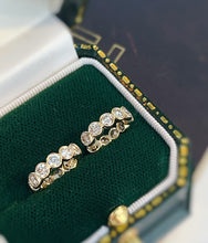 Load image into Gallery viewer, LUOWEND 18K Yellow Gold Fine Jewelry Real Natural Diamond Earrings for Women