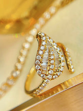 Load image into Gallery viewer, LUOWEND 18K Yellow Gold Fine Jewelry Real Natural Diamond Ring for Women