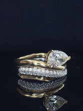 Load image into Gallery viewer, LUOWEND 18K Yellow Gold Fine Jewelry Real Natural Diamond Ring for Women