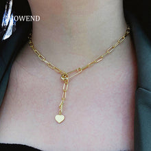 Load image into Gallery viewer, LUOWEND 18K Yellow Gold Necklace for Women