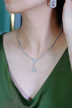 Load image into Gallery viewer, LUOWEND 18K White Gold Real Natural Diamond Necklace for Women