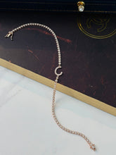 Load image into Gallery viewer, LUOWEND 18K White/Yellow/Rose Gold Real Natural Diamond Bracelet for Women