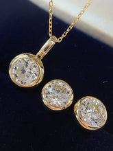 Load image into Gallery viewer, LUOWEND 18K White/Yellow Gold Fine Jewelry Real Natural Diamond Earrings for Women