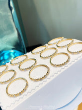 Load image into Gallery viewer, LUOWEND 18K Yellow Gold Natural Diamond Ring for Women