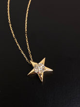 Load image into Gallery viewer, LUOWEND 18K Yellow Gold Natural Diamond Necklace for Women