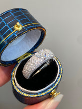 Load image into Gallery viewer, LUOWEND 18K White Gold Natural Diamond Ring for Women