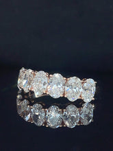 Load image into Gallery viewer, LUOWEND 18K Rose Gold Fine Jewelry Real Natural Diamond Ring for Women