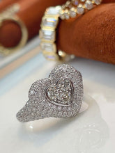 Load image into Gallery viewer, LUOWEND 18K White Gold Fine Jewelry Real Natural Diamond Ring for Women
