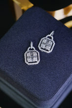 Load image into Gallery viewer, LUOWEND 18K White Gold Real Natural Diamond Pendant Necklace for Women