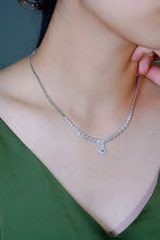 Load image into Gallery viewer, LUOWEND 18K White Gold Real Natural Diamond Necklace for Women