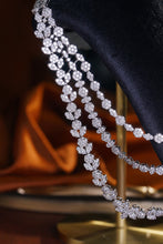 Load image into Gallery viewer, LUOWEND 18K White Gold Real Natural Diamond Necklace for Women